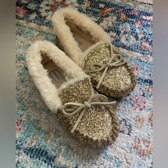 Crewcuts Shoes Jcrew Crewcuts Kids Glitter Slippers Poshmark